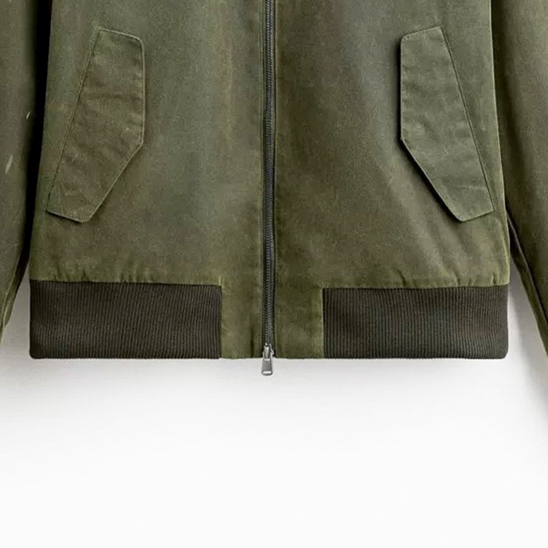 Kledingaccessoires 2x2 dikke ribgebreide zoom voor honkbaljack