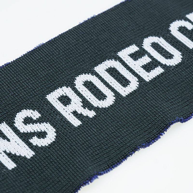 Mode polyester spandex letter jacquard rib kledingstof